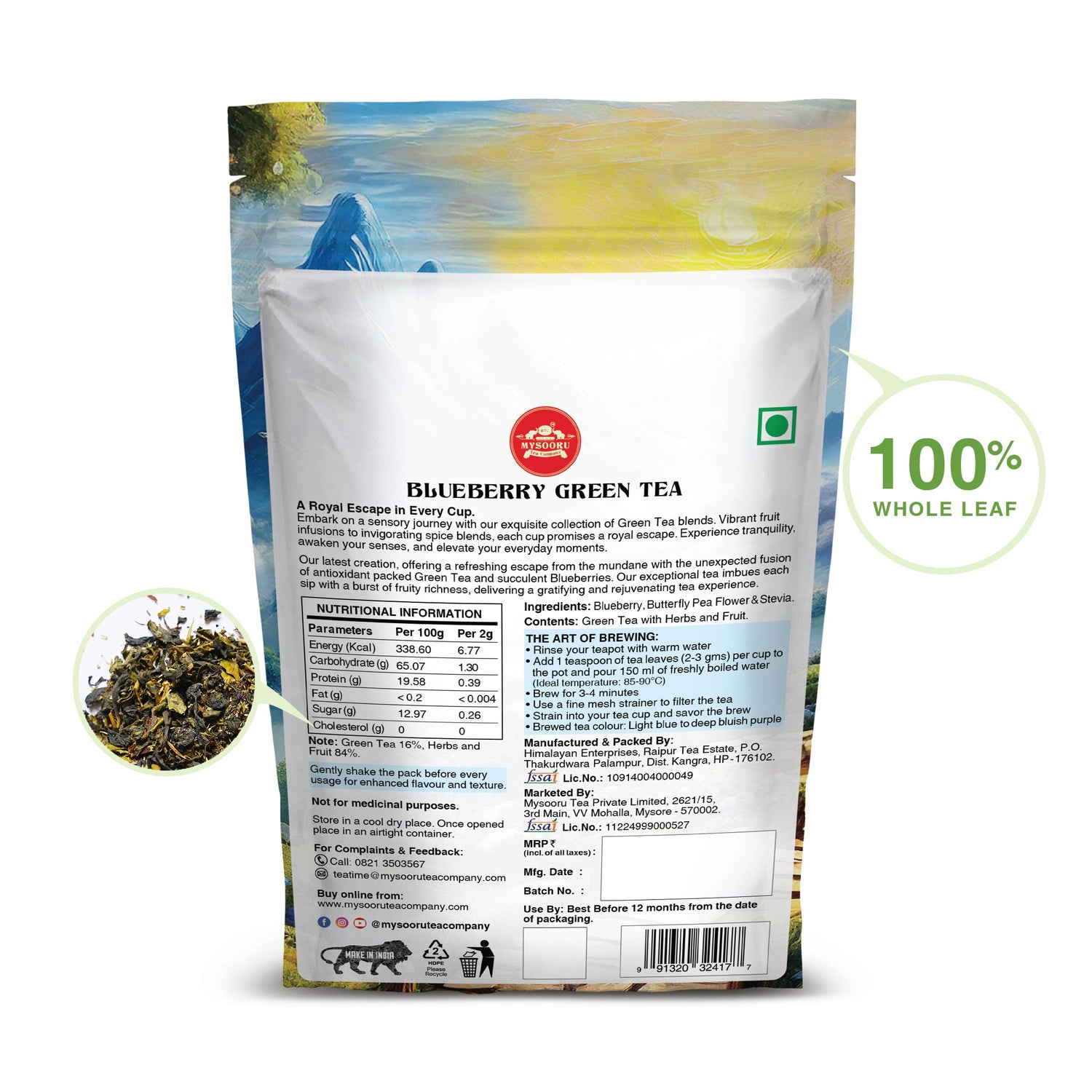 Blueberry Green Tea