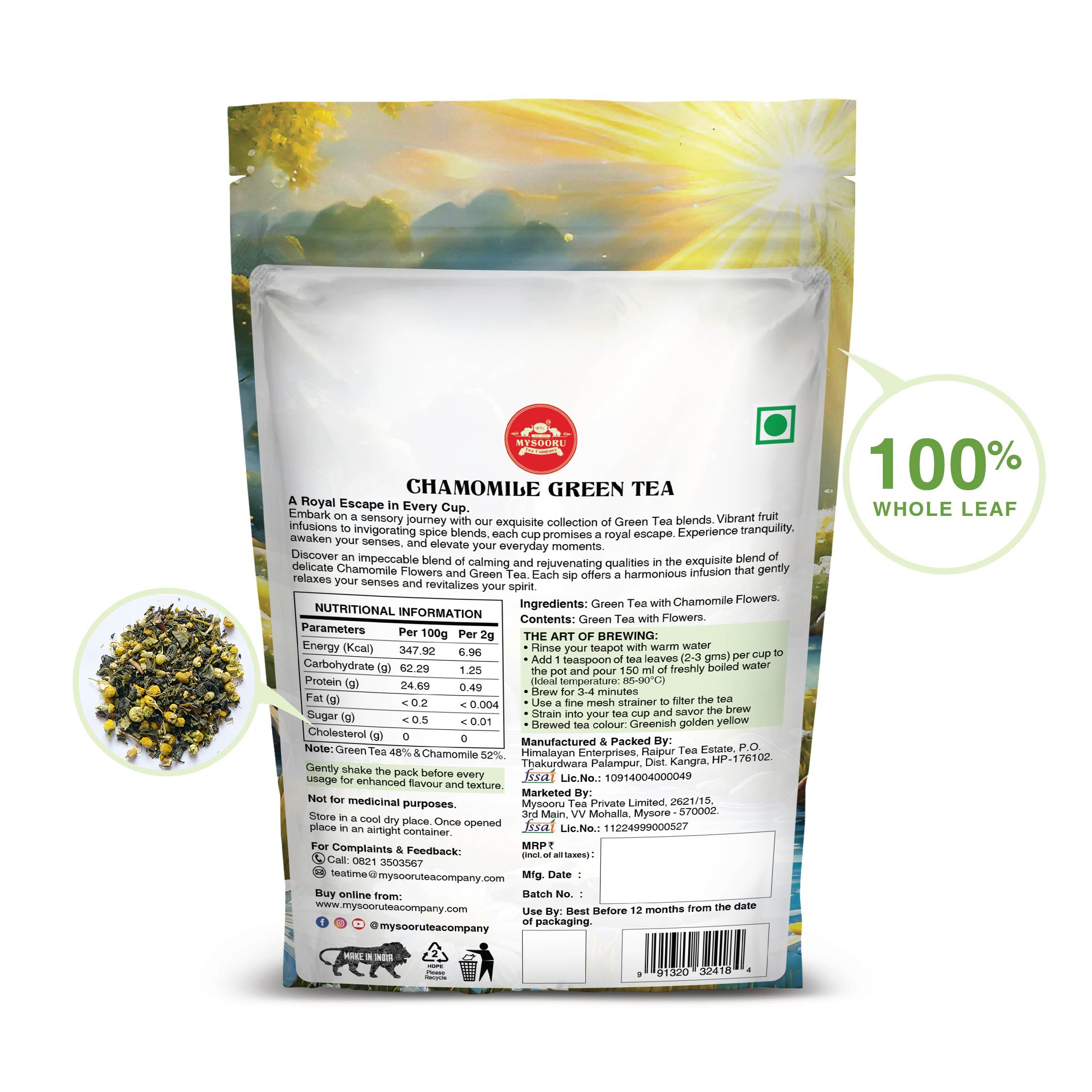 Chamomile Green Tea